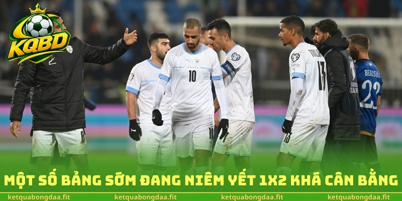 Một số bảng sớm đang niêm yết 1X2 khá cân bằng
