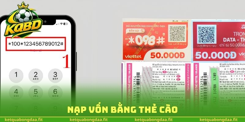 Nạp vốn bằng thẻ cào