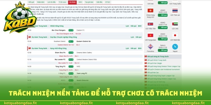 Nghĩa vụ nền tảng để hỗ trợ chơi có trách nhiệm