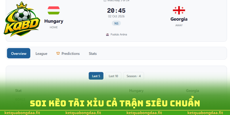Soi kèo tài xỉu cả trận siêu chuẩn